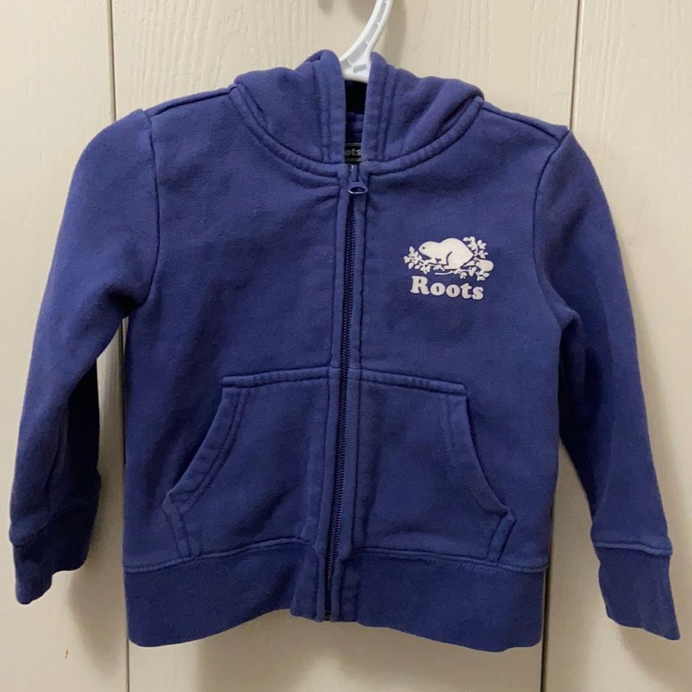Roots Blue Zip Up Hoodie